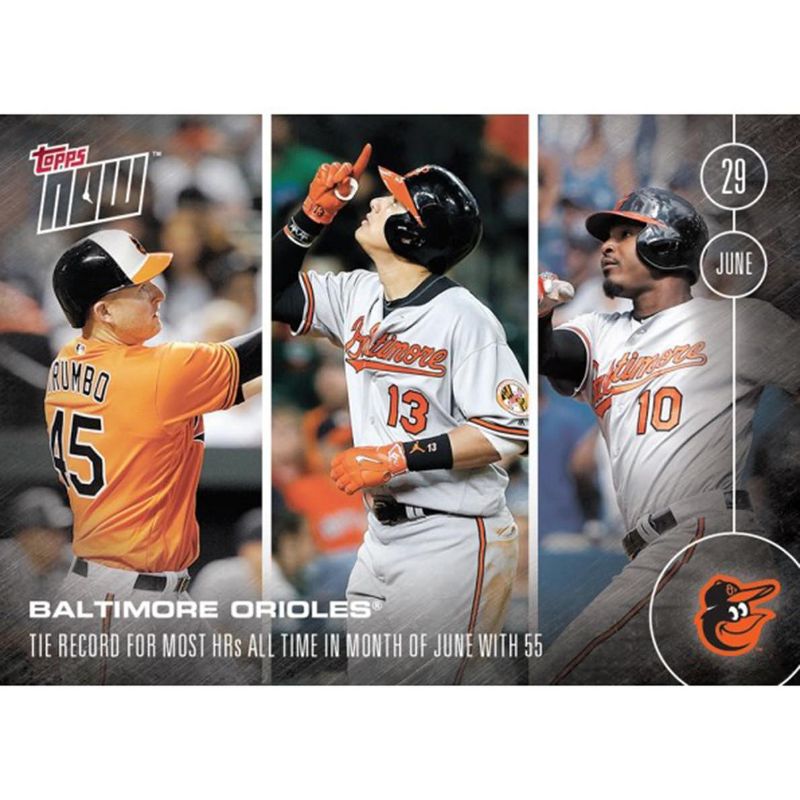 Topps Baltimore Orioles MLB 2016 Topps NOW Dual-Sided Card 192, 1 of 3