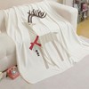 Lomsoe Cute Christmas Reindeer Print Flannel Blanket - All Seasons Throw Blanket, Soft Cozy Warm for Bed, Napping, Camping, Travel, Office - 2 of 4
