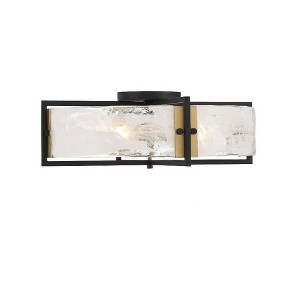 Savoy House Hayward 4 - Light Semi-Flush Mount in  Matte Black/Warm Brass - 1 of 1
