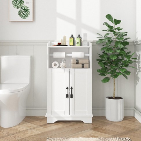 Toilet buy paper shelf ,Wood Shelf , Bathroom storage