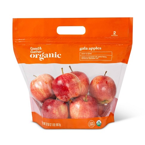 Fresh Organic Gala Apples, 3 lb Bag