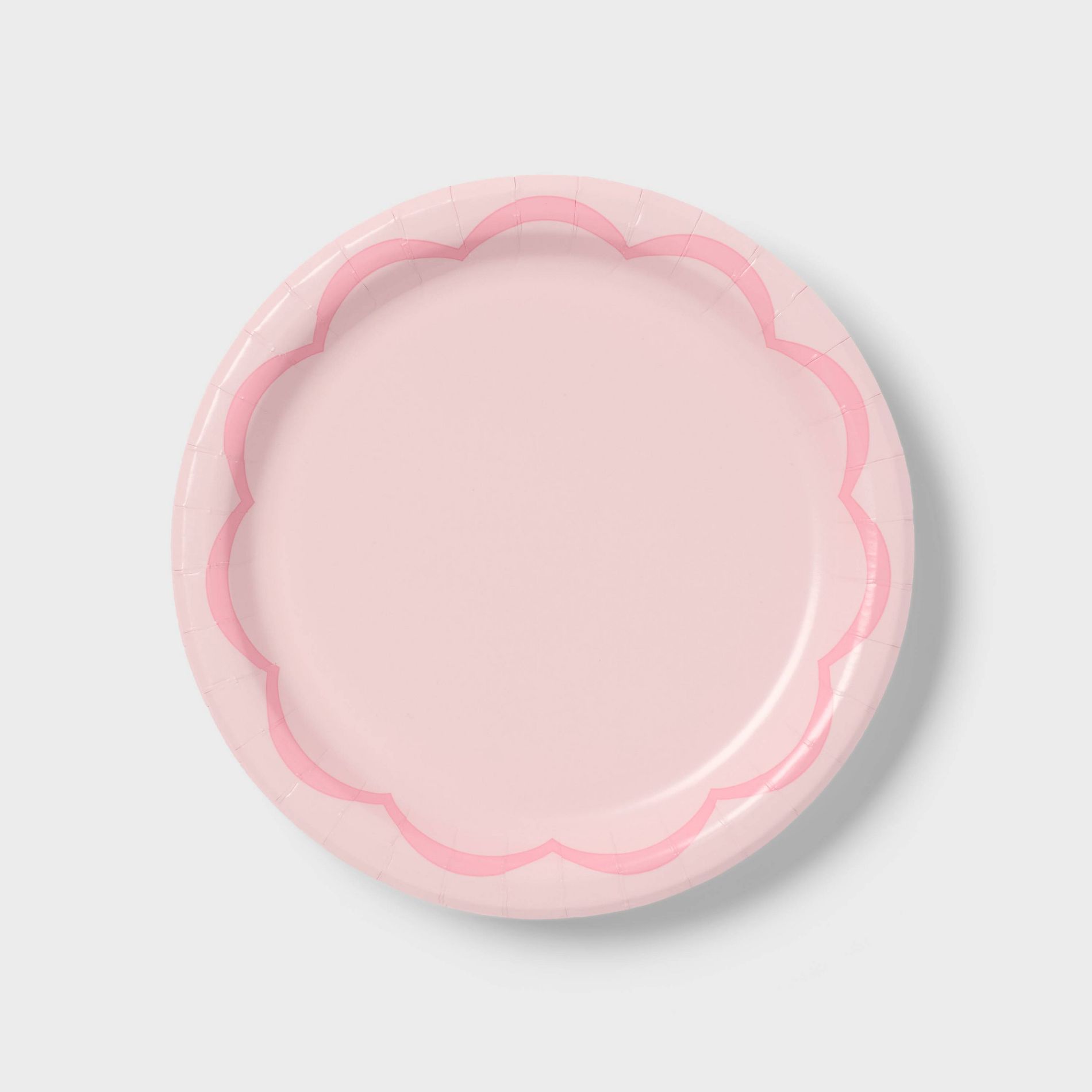 20ct Easter Pastel Pink Round Snack Plate - Spritz™