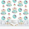 Big Dot of Happiness Colorful Floral Happy Mother's Day - We Love Mom Party DIY Dangler Backdrop - Hanging Vertical Decorations - 30 Pieces - 2 of 4