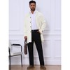 INSPIRE CHIC Men's Lightweight Solid Color Trench Coat Windbreaker Jacket - 2 of 4