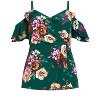 Women's Plus Size Sophia Top - marine floral | CITY CHIC - 4 of 4