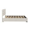 YOOCOZZ Queen Upholstered Platform Bed with Twin Size Trundle and Two Drawers - Beige - 4 of 4