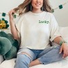 Simply Sage Market Women's Embroidered Lucky Typewriter Short Sleeve Garment Dyed Tee - 2 of 3