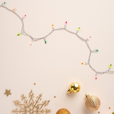 Pastel Multi-Color Mini Incandescent Outdoor Christmas Lights