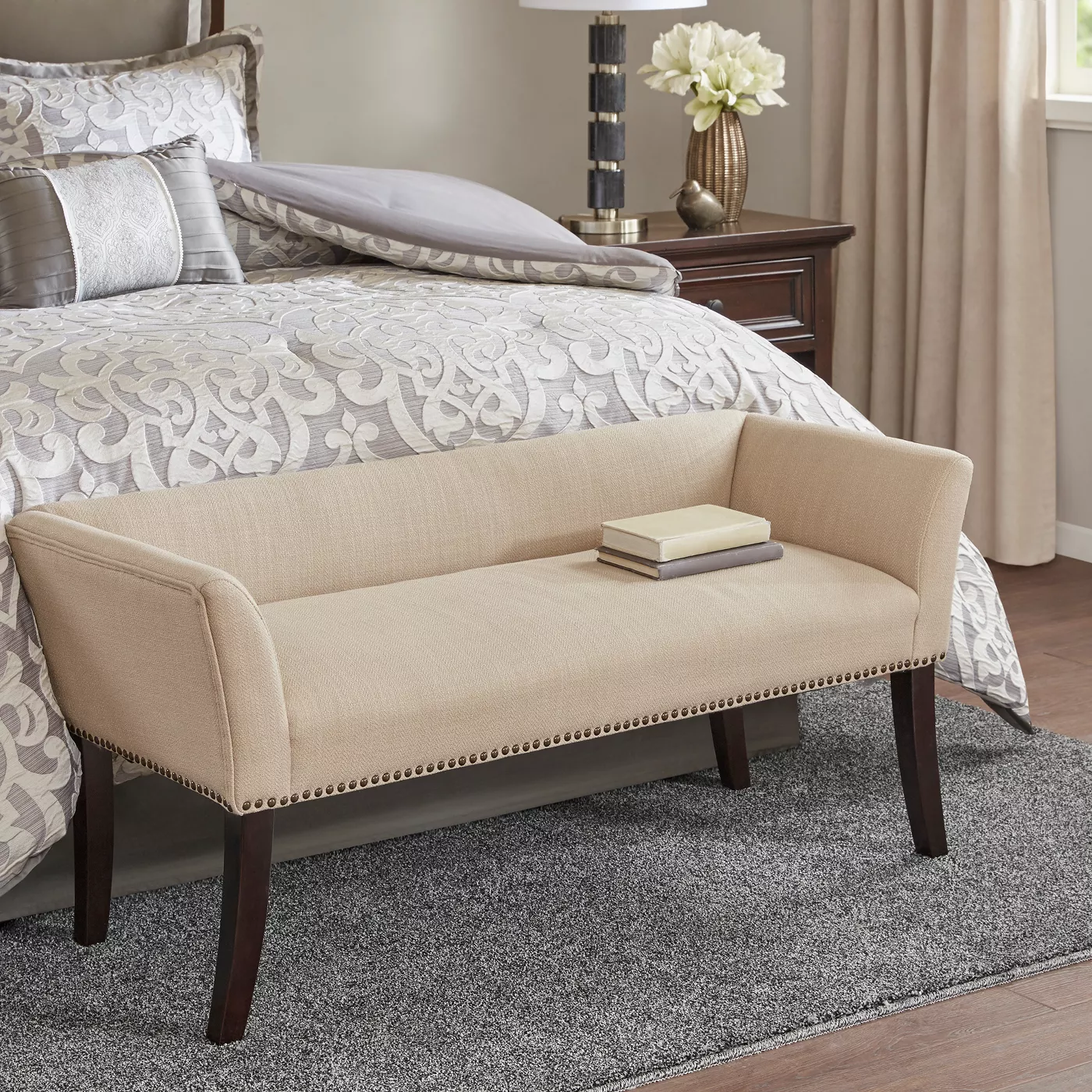 Madera Accent Bench Cream - image 2 of 8