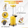 Portable Waste Oil Drain Container, Industrial Fluid Drain Tank with Wheels and Adjustable Funnel Height - 4 of 4