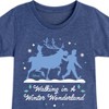 Girls' - Frozen 2 - Walk In A Winter Wonderland Christmas Fitted Short Sleeve Graphic T-Shirt - 2 of 4