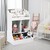 Coucheta  Kids Bookshelf, Wooden Toddler Book Shelf, Toy Storage Organizer for Bedrooms, Children's Rooms, Playrooms, Kindergartens, Nursery - 4 of 4
