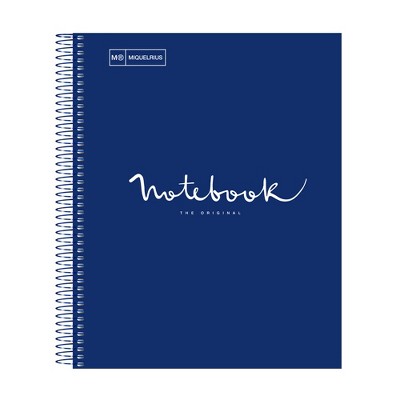 Miquel Rius Emotions 1 Subject Notebook, 80 Lined Sheets, Heavyweight Paper, 3 Hole Punched, Perforated, Laminated Board Cover