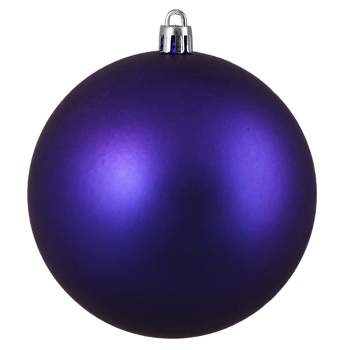 Christmas Halloween Plastic Ornaments Purple Blue Black 2.75 Set