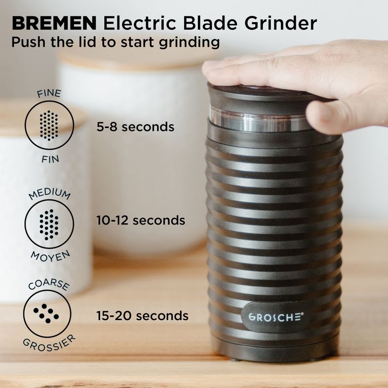GROSCHE BREMEN Blade Electric Coffee Grinder, 5 of 16