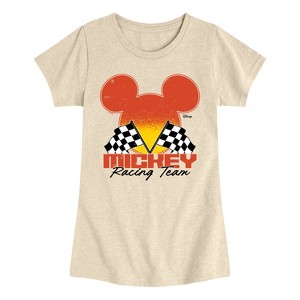 Girls' - Disney - Mm Racing Fitted Short Sleeve Graphic T-Shirt - 1 of 4