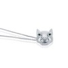 Bella Silver Sterling Silver, Panther w/Emerald CZ Eyes Necklace - Silver - 16+2 Inch - 2 of 3