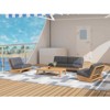 Decksplore 4 Person Patio Teak Conversation Sets with Cushions, Outdoor Casual Set for Famliy, Meeting,Office - 2 of 4
