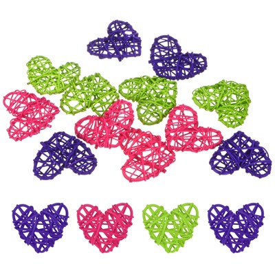 dark purple, rose red, light green