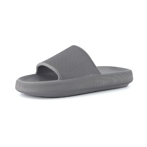 CUSHIONAIRE Men's Feather cloud recovery pool slide with +Comfort - 1 of 1