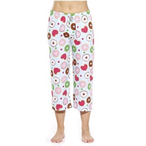 Just Love Womens Knit Jersey Pajama Capris - 100% Cotton PJs - 1 of 2