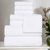 Zero Twist Waffle Textured Cotton Medium Weight Towel Set by Blue Nile Mills - 2 of 4