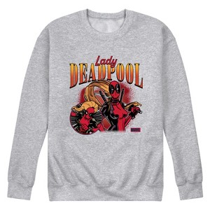 Men's - Marvel - Deadpool Lady Graphic Fleece Sweatshirt - 1 of 4