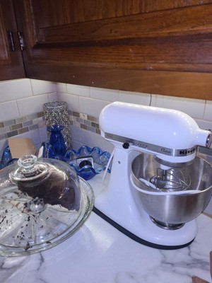 KitchenAid KSM95WH 10-Speed Stand Mixer w/ 4.5-qt Stainless Bowl &  Accessories, White, 120v