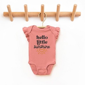 The Juniper Shop Hello Little Sunshine Baby Flutter Sleeve Bodysuit - 1 of 2