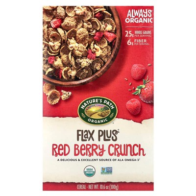 Nature's Path Organic Flax Plus Cereal Red Berry Crunch 10.6 oz