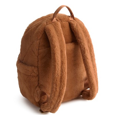 Рюкзаки Vera Bradley Women's Faux Fur Small Banbury Backpack Roasted Pecan — фото 2