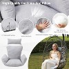 Heynemo Hanging Egg Chair Outdoor Swing Chair with Stand, Hammock Chair Indoor, Patio Boho Wicker Hanging Chair with Stand 350lbs Capacity - 4 of 4
