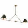 Crystorama Lighting Xavier 4 - Light Chandelier in  Vibrant Gold - 4 of 4