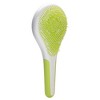 Michel Mercier Wet and Dry Hair Detangler - Soft Bristles Hair Brush - Anti-Slip Handle for Healthy, Shiny Hair - Regular Hair - Green-White - 1 pc - 4 of 4