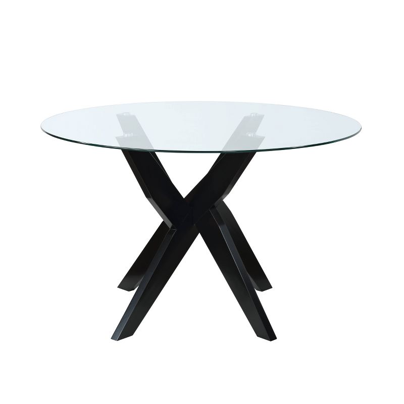 Amalie Round Dining Table Black - Steve Silver Co., 4 of 9