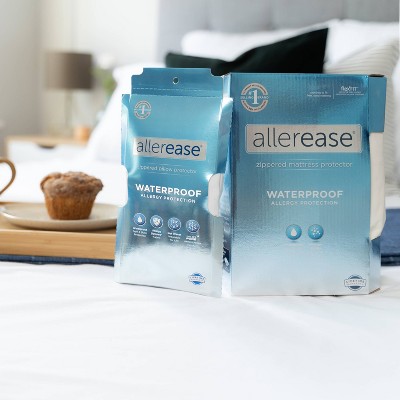Allerease® Waterproof Allergy Protection Zippered Mattress Protector,  White, Full - Yahoo Shopping