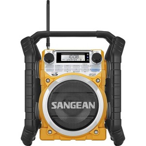 Sangean U4 AM/FM-RBDS/Weather Alert/Bluetooth/Aux-in Ultra Rugged Rechargeable Digital Tuning Radio (Yellow) - 1 of 4