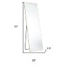 HomeRoots 63" Gold Metal Freestanding and Wall Mount Framed Full Length Mirror - 3 of 4