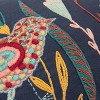 14"x26" Oversized Poly Filled Botanical with Birds Lumbar Throw Pillow - Rizzy Home: Embroidered, Cotton Canvas - 2 of 4