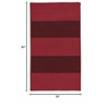 Colonial Mills Newport Textured Stripe Braided Rug, Reds 3'x5', Rectangle Shape - 2 of 4