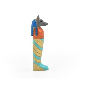 Collectible Wildlife Gifts | Amulet of Anubis, Ancient Egyptian, Hand Painted  Reproduction   2"    F3105 B211 - 1 of 4