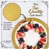 O'Creme Gold Wraparound Cake Pastry Round Drum Board 1/4 Inch Thick, 16 Inch Diameter - Pack of 10 - 2 of 4