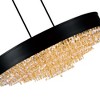 CWI Lighting Medina 15 Light Drum Shade Chandelier With Black Finish - 2 of 4