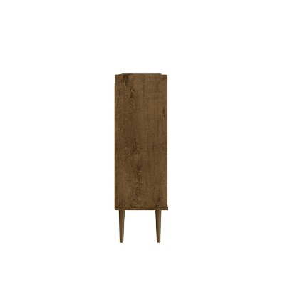 Bogart Brown Mid-Century Modern 4 Shelf Accent Cabinet