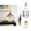 Modern Metal and Aluminum Vase with Abstract Cutout Design - Sleek Contemporary Decorative Accent for Living Room, Bedroom, and Office Decor - 3 of 4