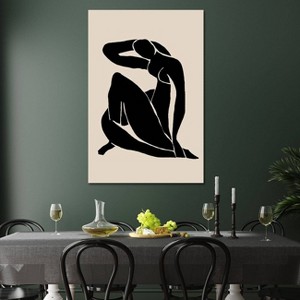 iCanvas Black Woman Pose by Nikki Canvas Print Wall Art - 1 of 3