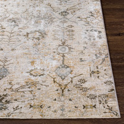 Claydon Taupe and Beige Synthetic Runner Rug 2'7" x 7'3"