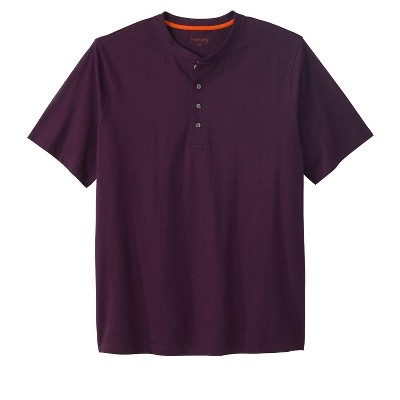 Boulder Creek by KingSize Men's Big & Tall Heavyweight Short-Sleeve Henley Shirt