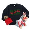 Simply Sage Market Women's Graphic Sweatshirt Ho Ho Ho Wavy Puff Print - 3 of 4