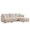 NicBex Couches for Living Room Multi-Module Combination Style  Minimalist Corduroy Upholstered Sofa with 2 Cushions and Charging Ports - 4 of 4